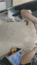 歌朴伟麂皮绒重磅短袖T恤男小领口夏季美式复古棉质情侣五分中袖上衣服 D79-米色 XL（115-150斤） 实拍图