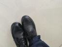 宜馳（EGCHI）皮鞋男商務(wù)休閑正裝鞋頭層牛皮鏤空透氣圓頭鞋 J6627-2 鏤空 41 曬單實拍圖