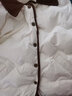百圖betu女裝秋冬新款羽絨服撞色燈芯絨小香風(fēng)羽絨外套女2309T04 米白 S 曬單實(shí)拍圖