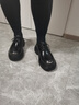 百麗厚底德比鞋男鞋冬季新通勤正裝鞋商務(wù)休閑皮鞋A1695DM4預售 黑色 40 (250mm) 曬單實(shí)拍圖