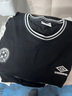 茵寶（Umbro）官方運動(dòng)短袖男裝上衣夏裝復古球衣情侶裝寬松女裝T恤衫 凝眸黑 XL 曬單實(shí)拍圖