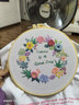 趣味 手工刺繡diy材料包兒童學(xué)生立體歐式布藝創(chuàng  )意刺繡花初學(xué)掛畫(huà)含繡框 幸運草 花團錦簇 送繡繃 支架 曬單實(shí)拍圖