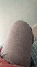 雅鹿【2條裝】秋褲女100%純棉女士秋褲修身保暖褲女內穿打底褲棉毛褲 100%棉【黑色+藕灰】2條裝 2XL 【建議135-145斤】 曬單實(shí)拍圖