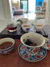 容山堂古脂青花釉里紅茶杯陶瓷仿古主人杯雞缸杯品茗杯個(gè)人單杯高檔茶具 復古青花釉里紅纏枝蓮-碗杯 曬單實(shí)拍圖