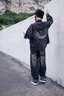 卡瓦拉童裝男童牛仔褲子春秋冬休閑長褲2024新款韓版炸街潮流小男孩寬松 MF2630 150碼 曬單實拍圖