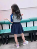心可派兒小學(xué)生校服秋夏款套裝兒童運動班服一年級三件套幼兒園園服英倫風(fēng) 2302兩件套=外套+長褲 130 曬單實拍圖