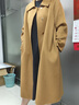 ZXEGI高檔手縫女士外套2025年新款雙面羊絨大衣女長(cháng)款氣質(zhì)過(guò)膝毛呢大衣 駝色 L 曬單實(shí)拍圖