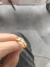 中國黃金（CHINA GOLD）黃金戒指素圈活口女情侶實心足金999對戒送女朋友送老婆生日禮物 女戒（約5.16g）實心 曬單實拍圖