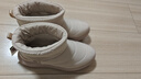 斯凱奇（Skechers）面包靴冬靴女鞋百搭雪地靴保暖軟底靴子厚底防滑中筒靴114754 曬單實(shí)拍圖