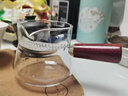 拓進日式耐熱玻璃側(cè)把公道杯過濾分茶器功夫茶具茶海大容量手把錘紋壺 木把月牙公杯250(自帶過濾） 201(含)-300(含) 曬單實拍圖