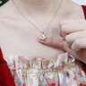 Grace Girl18K金鉆石蝴蝶項鏈女玫瑰彩金白貝母鎖骨鏈時尚送女友生 18K金鉆石白貝蝴蝶項鏈-玫瑰 曬單實拍圖