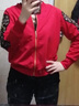 矜持范春秋裝紅色短外套女2025新款時(shí)尚彈力顯瘦亮片釘珠夾克潮牌 紅色【春秋】 薄款 S 【建議90斤內】 曬單實(shí)拍圖