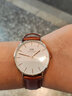 丹尼爾惠靈頓（DanielWellington）dw情侶手表 學(xué)生簡約時尚歐美腕表情侶對表 生日禮物送女友情侶對表 男40/女36-DW006/DW035 曬單實拍圖