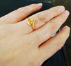 中國(guó)黃金（CHINA GOLD）愛(ài)心黃金戒指女足金雙心結(jié)求婚戒子七夕情人節(jié)禮物送女友老婆生日 [全國(guó)八大倉(cāng)]足金雙心女戒 曬單實(shí)拍圖
