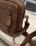 ANDSEEYOU品牌 斜挎包男 休閑背包戶(hù)外運動(dòng)真皮腰包單肩包迷你小包小挎男包 深棕色 已售罄勿拍 曬單實(shí)拍圖