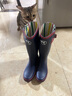 EVERCREATURES英國(guó)時(shí)尚雨靴女雨鞋防滑防水鞋成人兒童水靴橡膠雨鞋 女款 藍(lán)紅撞色高筒10RNV 39 曬單實(shí)拍圖