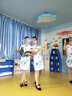 丹鳥王新款兒童旗袍夏季復(fù)古裝洋氣公主裙中國(guó)風(fēng)小女孩寶寶女童旗袍裙子大碼中國(guó)風(fēng)中大童中式表演出服 藍(lán)色花（仿絲綢） 150碼 曬單實(shí)拍圖