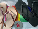 havaianas哈唯納Square方頭女士海邊沙灘人字拖時(shí)尚外穿海灘拖鞋 0090-火耀黑 37 37/38巴西碼 曬單實(shí)拍圖