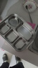 美廚（maxcook） 304不銹鋼飯盒 2L大容量分格餐盒 學(xué)生分隔注水保溫飯盒便當盒 杏色五格【配304餐具】2L. 曬單實拍圖
