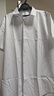 杉杉（FIRS）襯衫男士夏季商務(wù)莫代爾桑蠶絲短袖襯衣彈力免燙襯衫 D19101  42  曬單實(shí)拍圖