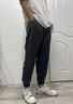 棉致薄款涼感冰絲速干褲子男夏季寬松潮流簡(jiǎn)約束腳工裝運(yùn)動(dòng)休閑褲男士 黑色【A172高品質(zhì)24】 XL 115-130斤 曬單實(shí)拍圖