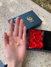 中國黃金（CHINA GOLD）平安果黃金項鏈女足金小蘋果吊墜七夕情人節(jié)禮物送女朋友老婆生日 足金平安果吊墜加重板【贈銀鏈】+摯愛禮盒 曬單實拍圖