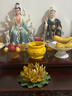 戴玉堂 陶瓷蓮花擺件新中式荷花禪意家居飾品客廳佛堂佛系裝飾工藝品 D04-81H 帝王蓮金色 中小號(hào) 曬單實(shí)拍圖