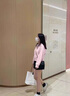 DXOT開衫連帽衛(wèi)衣女2025新款春秋冬粉色秋冬上衣寬松休閑短款外套 粉色 M 【100-115斤】 曬單實拍圖