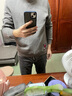 季言320克抓絨衛(wèi)衣男春秋款保暖倒三角圓領(lǐng)男士長袖上衣外套潮流男服 褐色 L 曬單實(shí)拍圖