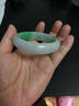 琺萊兒冰種翡翠手鐲陽(yáng)綠真品翡翠鐲子老坑飄綠正圈冰糯種正品玉手鐲禮品 54號 曬單實(shí)拍圖