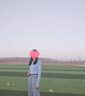 矜持范韓版網(wǎng)紅針織衫女2025春季新款長袖圓領上衣寬松短款薄毛衣外套 藍色 均碼 彈力均碼建議70120斤 曬單實拍圖