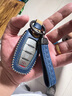 正希長(cháng)城哈弗h6鑰匙套H6coupe H2 F5 F7 M6 H7哈佛第三代汽車(chē)真皮包扣 哈弗A款-藍色(套裝) 曬單實(shí)拍圖