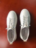 蜘蛛王男鞋運動(dòng)休閑小白鞋春季新款時(shí)尚英倫男士板鞋真皮低幫鞋子男493B 白灰 38 (240mm) 曬單實(shí)拍圖