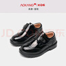 奧康男童皮鞋2025春秋季新款男孩學(xué)生演出鞋兒童英倫風(fēng)中大童黑色單鞋 曬單實(shí)拍圖