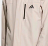 adidas拒水加絨內(nèi)膽三合一連帽外套男女秋冬阿迪達(dá)斯官方輕運動 沙棕粉   S 曬單實拍圖