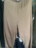 金澀 真絲褲子女裝 薄款重磅桑OL蠶絲高腰百杭州絲綢直筒九分褲闊腿褲 卡其色 4XL 曬單實(shí)拍圖