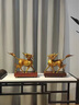 廣贊萊黃銅麒麟擺件客廳玄關(guān)辦公室裝飾品擺件公司開業(yè)禮品 祥瑞麒麟一對小號 曬單實拍圖