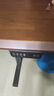 木藝生3cm高端實(shí)木電動(dòng)升降桌電腦桌臺式電競桌子辦公書(shū)桌可升降工作臺 隱藏插排-單電機3cm實(shí)木胡桃色 120*60【免費送裝】 曬單實(shí)拍圖