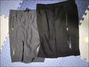 鏈玨【兩件裝】短褲男士夏季冰絲運動(dòng)休閑薄款速干五分沙灘褲子側拉鏈 黑色+藍色   五分褲 4XL 適合165-180斤 曬單實(shí)拍圖