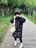 迪士尼寶寶女童羽絨服冬裝長(zhǎng)款服外套女孩加厚過(guò)膝90白鴨絨親子裝洋氣男童潮 黑色 130 建議120-130cm7-8歲cm 曬單實(shí)拍圖
