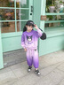 A21funb童裝女童春秋套裝2025新款庫洛米夏4-6歲兒童衣服衛(wèi)衣寬松兩件套 中小童春秋紫色套裝 110 cm 曬單實(shí)拍圖
