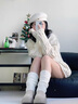 百麗踏松糕厚底雪地靴女2025年冬季新款防水短筒增高棉鞋保暖加絨面包鞋 沙色【升級款】 37 曬單實(shí)拍圖