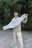 李寧（LI-NING）護腰帶夏季薄款透氣腰間盤突出勞損醫(yī)久坐男女士運動健身專用腰托 曬單實拍圖