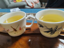 宋匯 德化羊脂玉瓷防燙有耳茶杯家用功夫茶具小號杯子馬克杯100ml 4號竹節(jié)杯（荷韻）100ml 曬單實拍圖