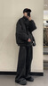 至唯美式加厚棉服男冬季潮流加棉保暖面包服外套青少年學(xué)生潮牌棉衣男 黑色加棉D(zhuǎn)Y2486 XL 【推薦130-146斤】 曬單實(shí)拍圖