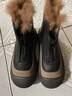 啄木鳥(niǎo)雪地靴女2025年秋冬季加絨保暖東北大棉鞋防水防滑厚底高幫馬丁靴 黑色 38 【退換運費險】 曬單實(shí)拍圖