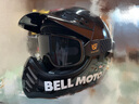 BELL摩托車(chē)頭盔MOTO3山地越野全盔機車(chē)拉力盔男女復古盔安全帽四季 亮黑色 M【適合53-54cm頭圍】 曬單實(shí)拍圖