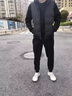 啄木鳥（TUCANO）【2條裝】春秋季褲子男大碼冬季運(yùn)動束腳褲加絨休閑褲男士衛(wèi)長褲 k8188束腳灰色+k8188束腳黑色 XL 【115-130斤】 曬單實(shí)拍圖