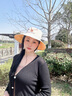 啄木鳥(niǎo)防曬帽子女夏季遮陽(yáng)漁夫帽大沿防紫外太陽(yáng)帽子韓版潮顯臉小遮陽(yáng)帽 【UPF50+】米黃色 均碼 55-60cm 曬單實(shí)拍圖