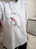 花花公子刺繡鯉魚(yú)夏季新款短袖T恤男士韓版潮牌百搭休閑圓領(lǐng) 白色 M 曬單實(shí)拍圖